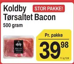 ABC Lavpris Koldby Tørsaltet Bacon tilbud