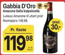 ABC Lavpris Gabbia D'Oro Amarone Della Valpolicella tilbud