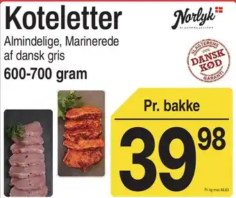 ABC Lavpris Koteletter tilbud
