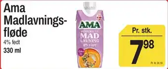 ABC Lavpris Ama Madlavningsfløde tilbud