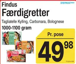 ABC Lavpris Findus Færdigretter tilbud
