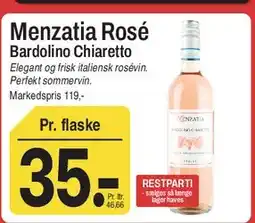ABC Lavpris Menzatia Rosé (Bardolino Chiaretto) tilbud