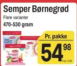 ABC Lavpris Semper Børnegrød tilbud