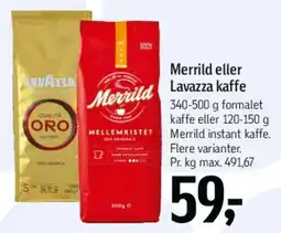Føtex Merrild eller Lavazza kaffe tilbud