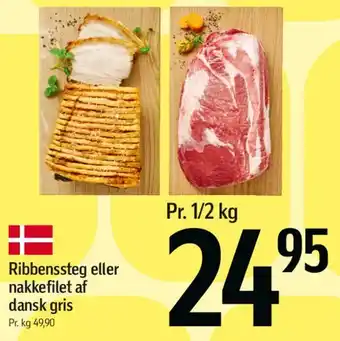 Føtex Ribbenssteg eller nakkefilet af dansk gris tilbud