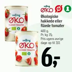 Føtex Økologiske hakkede eller flåede tomater tilbud