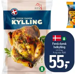 Føtex Fersk dansk hel kylling tilbud