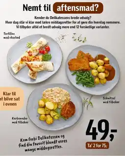 Føtex Middagsretter fra Delikatessen tilbud