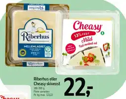 Føtex Riberhus eller Cheasy skiveost tilbud