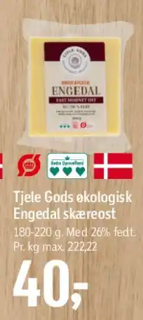 Føtex Tjele Gods økologisk Engedal skæreost tilbud