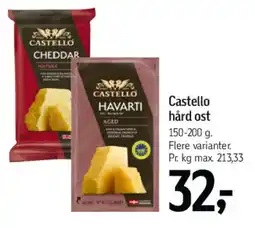 Føtex Castello hård ost tilbud