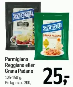 Føtex Parmigiano Reggiano eller Grana Padano tilbud