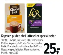 Føtex Kapsler, puder, chai latte eller specialiteter tilbud