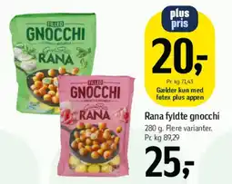 Føtex Rana fyldte gnocchi (plus pris) tilbud