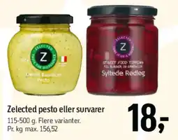 Føtex Zelected pesto eller syltede rødbeder tilbud
