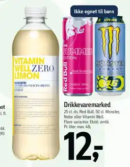 Føtex Drikkevaremarked (dåser/energidrikke) tilbud