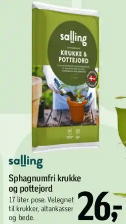Føtex Sphagnumfri krukke og pottejord tilbud
