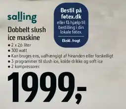 Føtex Dobbelt slush ice maskine tilbud