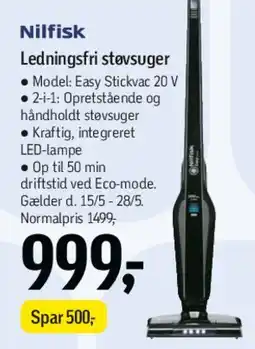 Føtex Nilfisk ledningsfri støvsuger tilbud