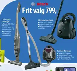 Føtex Bosch støvsugere - frit valg tilbud