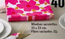 Føtex Windsor servietter tilbud