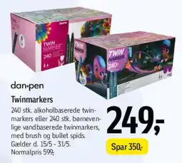 Føtex dan•pen Twinmarkers tilbud