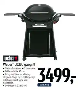 Føtex Weber Q3200 gasgrill tilbud