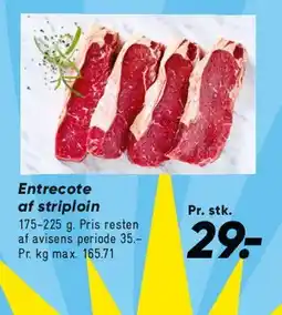 Bilka Entrecôte af striploin tilbud