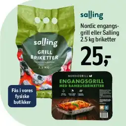 Føtex Salling grillbriketter (2,5 kg) tilbud