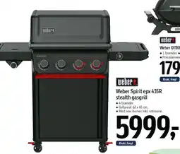 Føtex Weber Spirit epx 435R stealth gasgrill tilbud