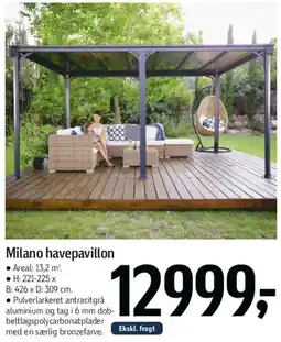 Føtex Milano havepavillon tilbud