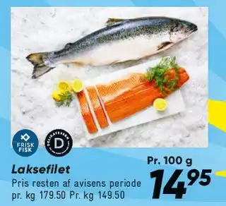 Bilka Laksefilet tilbud