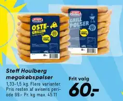 Bilka Steff Houlberg megapølser tilbud