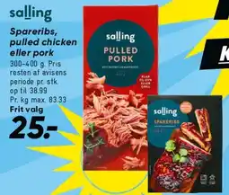 Bilka Spareribs / Pulled chicken / Pulled pork tilbud