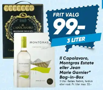 Bilka Bag-in-Box vin, 3 liter tilbud