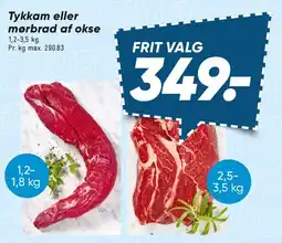 Bilka Tykkam eller mørbrad af okse tilbud