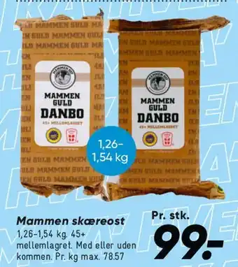 Bilka Mammen skæreost (Danbo) tilbud