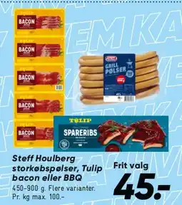 Bilka Steff Houlberg / Tulip - pølser, bacon, spareribs tilbud