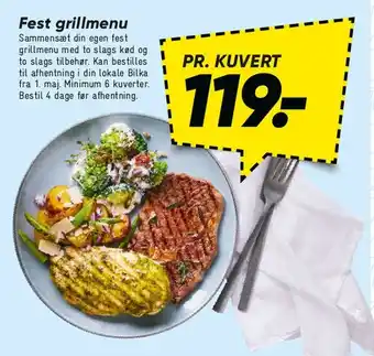 Bilka Fest grillmenu tilbud