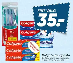 Bilka Colgate tandpasta / tandbørster tilbud