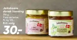 Bilka Jakobsens dansk honning tilbud