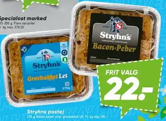 Bilka Stryhns postej tilbud