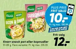 Bilka Knorr snack pot / kopnudler tilbud