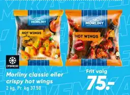 Bilka Morliny classic eller crispy hot wings tilbud