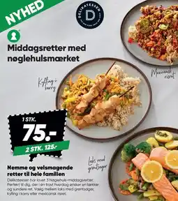 Bilka Middagsretter med nøglehulsmærket tilbud