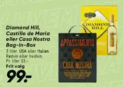 Bilka Bag-in-Box (Diamond Hill / Castillo de Maria / Casa Nostra) tilbud