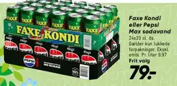 Bilka Faxe Kondi eller Pepsi Max (6-pack) tilbud