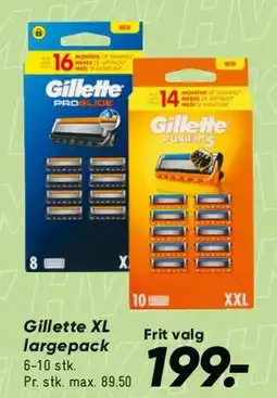Bilka Gillette XL largepack tilbud