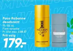 Bilka Dove eller Rexona whole body deodorant tilbud
