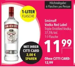 Citti Smirnoff Vodka Red Label tilbud